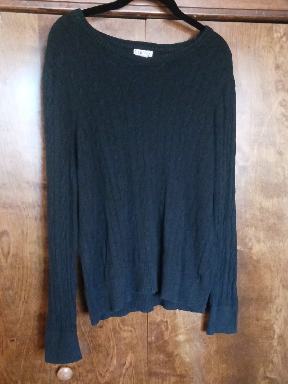 Black Cable Knit Sweater